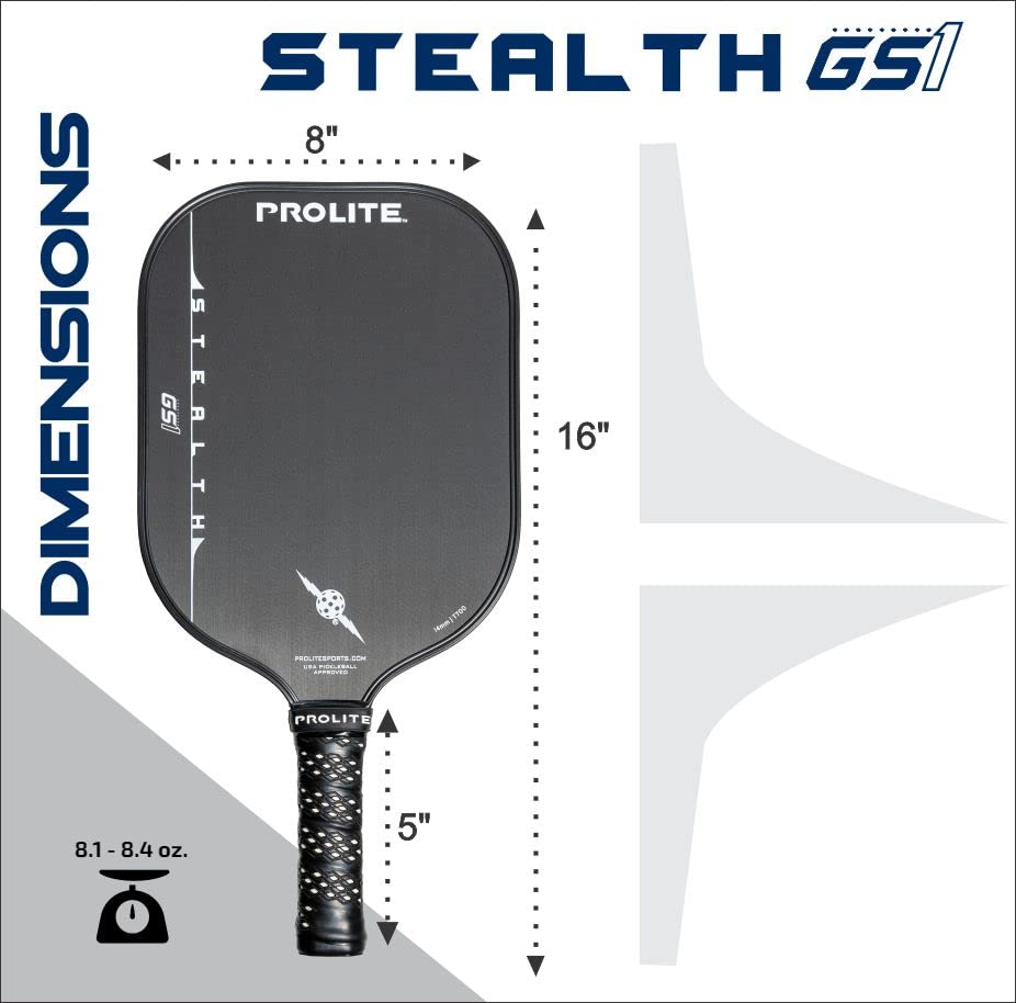 Amazon | PROLITE Stealth GS1 ピックルボールパドル | ザラザラした生
